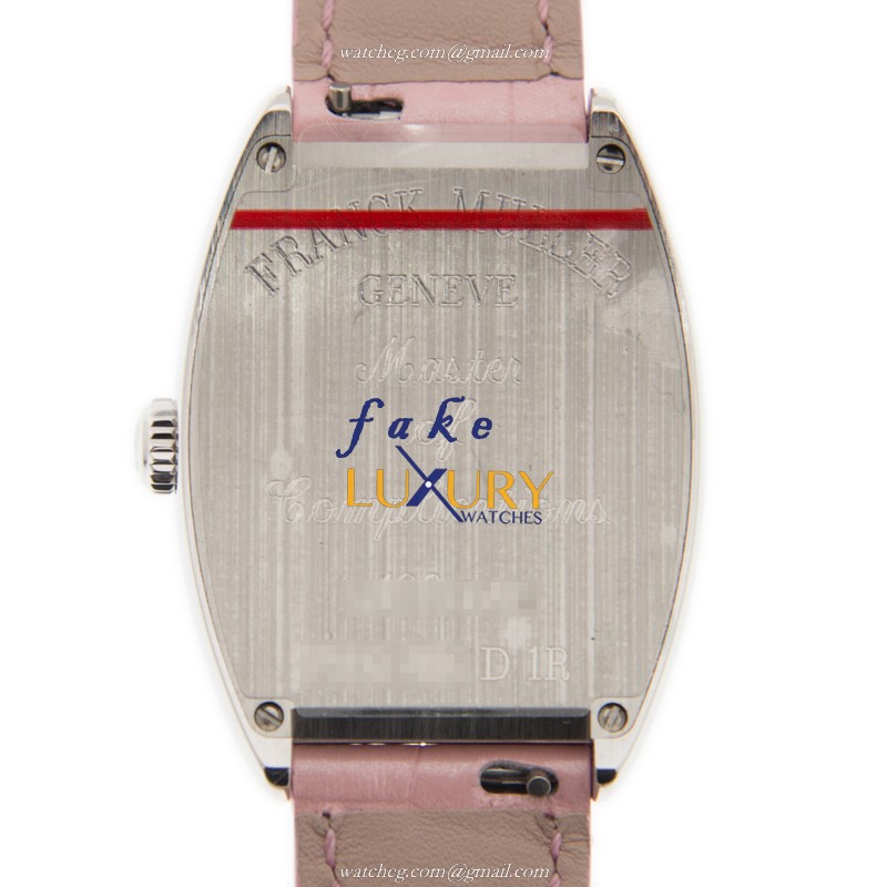 Franck Muller 7502QZD1RAC-PINK Quartz Stainless Steel Diamond Cintree Curvex Replica Watch - Image 3