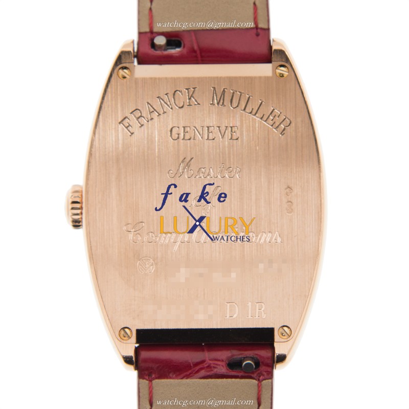 Franck Muller 7502 QZ D 1R 5N Cintree Curvex Replica Watch, Quartz, Rose Gold & Diamonds - Image 3