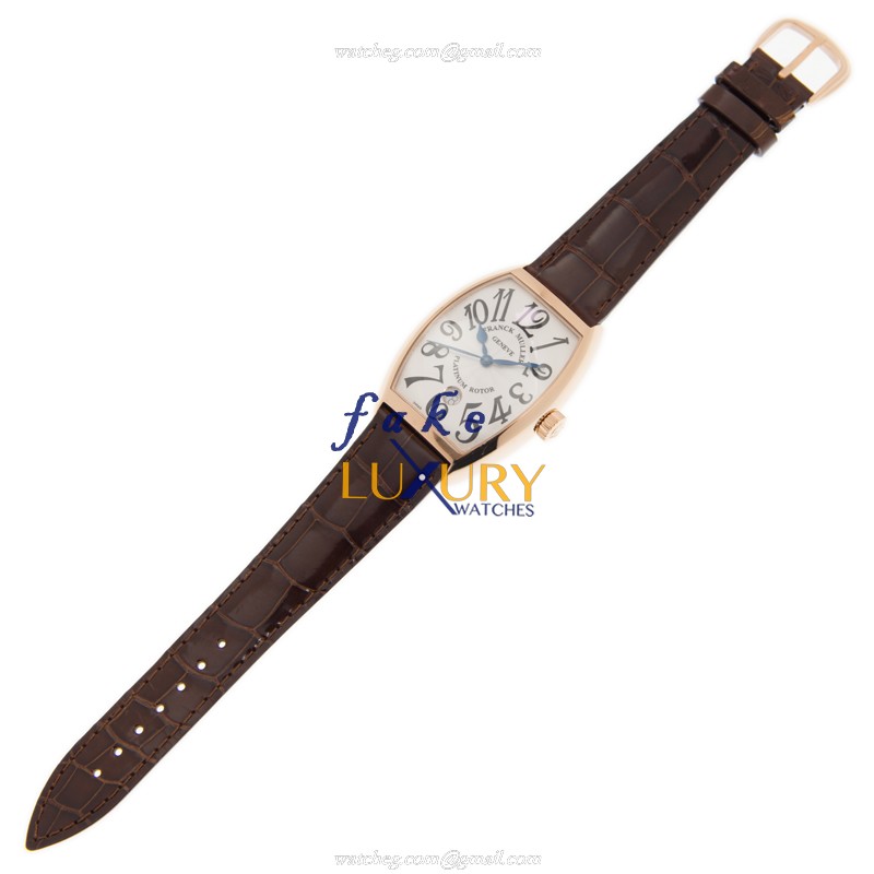 Franck Muller 7851 SC DT 5N CINTREE CURVEX Automatic 18kt Rose Gold Replica Watch - Swiss Clone - Image 2