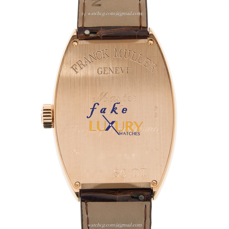 Franck Muller 7851 SC DT 5N CINTREE CURVEX Automatic 18kt Rose Gold Replica Watch - Swiss Clone - Image 3
