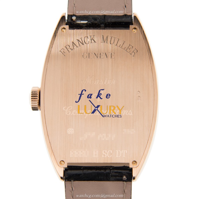 Franck Muller 8880 B SC DT 5N - BLACK - Replica Watch - Automatic - 18kt Rose Gold Case - Black Dial - Image 3