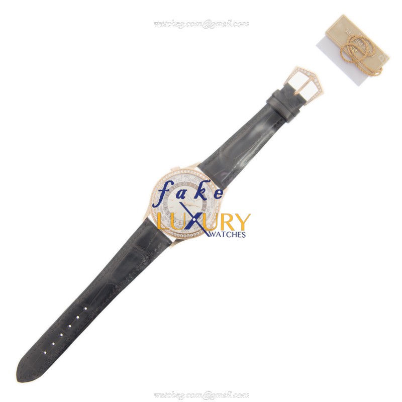 Patek Philippe 7130R-011 Replica Watch, White Dial, Rose Gold & Diamonds Case, Automatic - Image 2