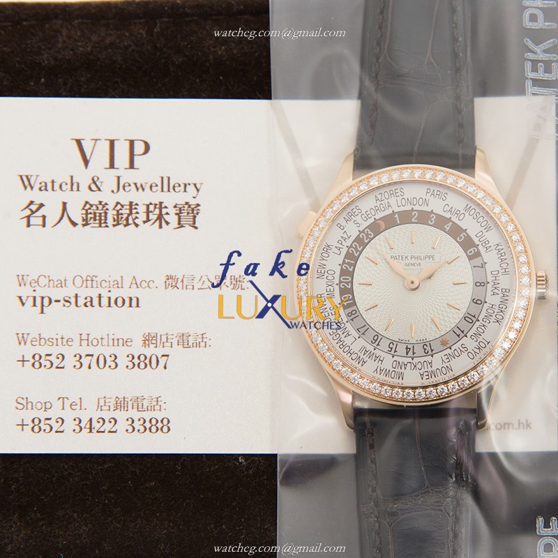 Patek Philippe 7130R-011 Replica Watch, White Dial, Rose Gold & Diamonds Case, Automatic - Image 5