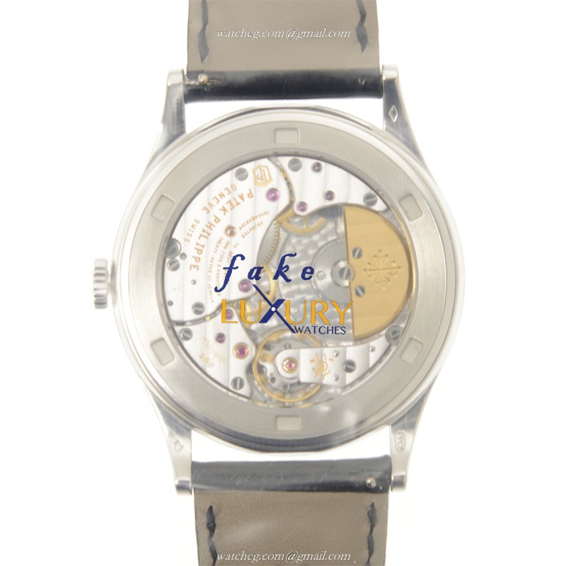 Patek Philippe 5088/100P-001 Calatrava Replica Watch, Automatic Movement, Black Dial, 18kt White - Image 3