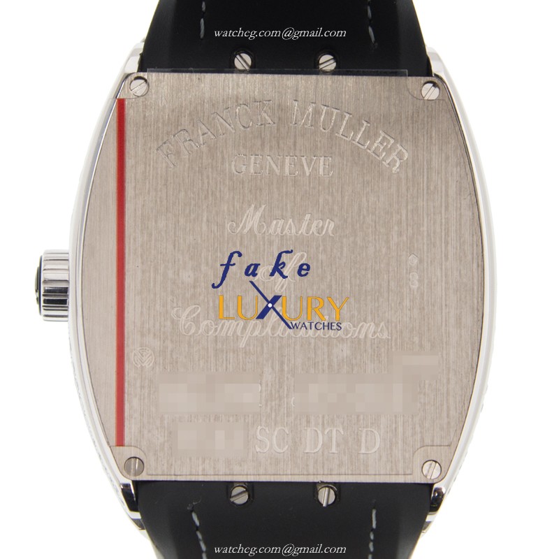 Franck Muller V 41 SC DT D OGNR Vanguard Replica Watch, Automatic, Black Dial, 18kt White Gold & - Image 3