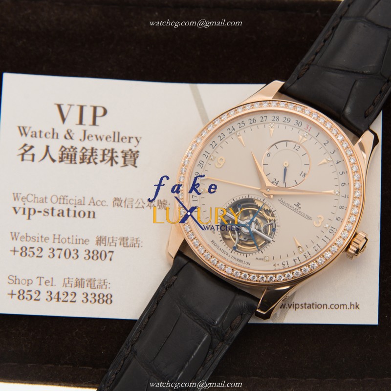Jaeger-Lecoultre Q156241P Luxury Replica Watch, Swiss Automatic, 18kt Rose Gold & Diamond Bezel - Image 5