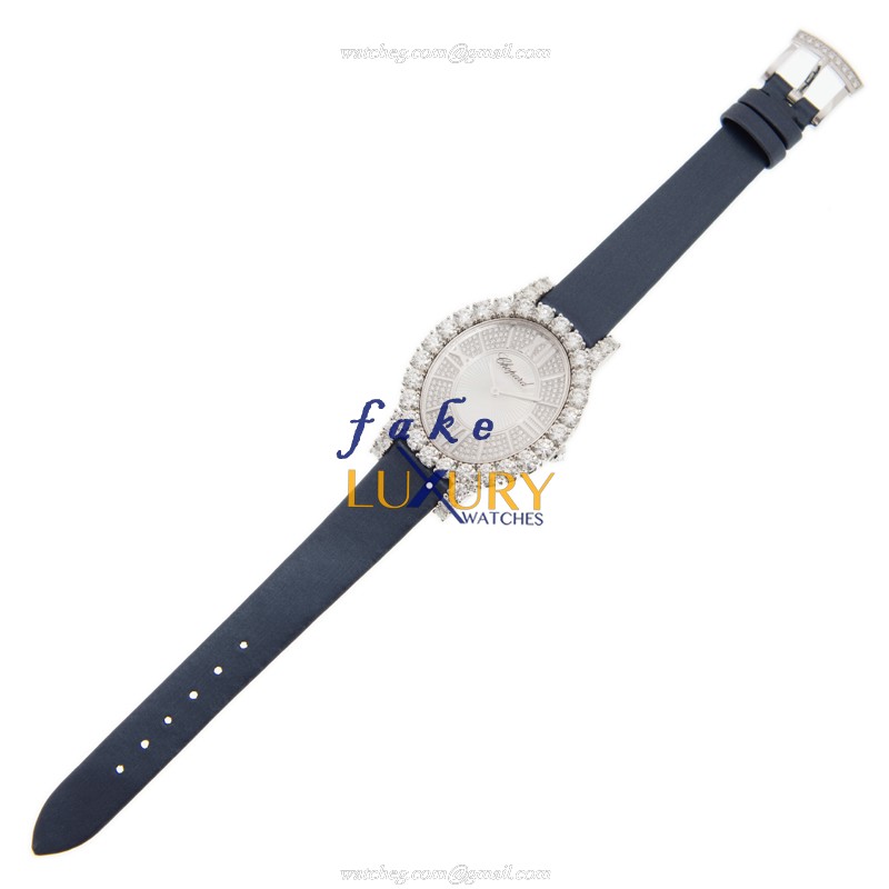 Chopard 139383-1001 WOMEN JEWELRY Quartz 18kt White Gold Automatic Silver Dial Replica Watch - Image 2