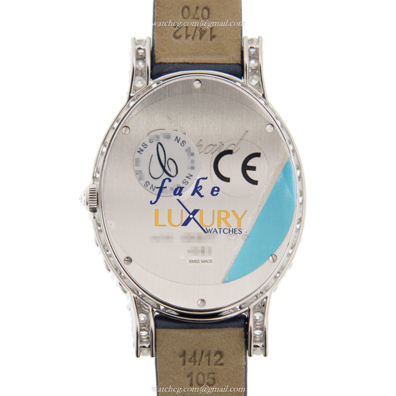 Chopard 139383-1001 WOMEN JEWELRY Quartz 18kt White Gold Automatic Silver Dial Replica Watch - Image 3