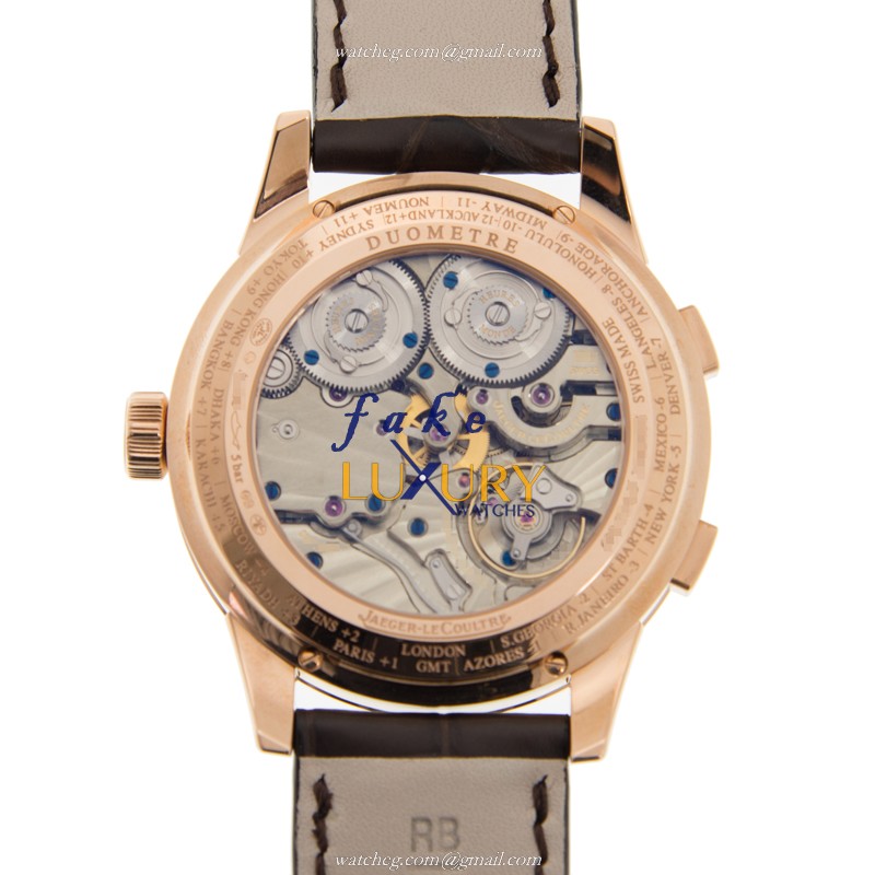 Jaeger-Lecoultre Q6062420 DUOMETRE Manual Wind 18kt Rose Gold Replica Watch - Case Material: 18kt - Image 3