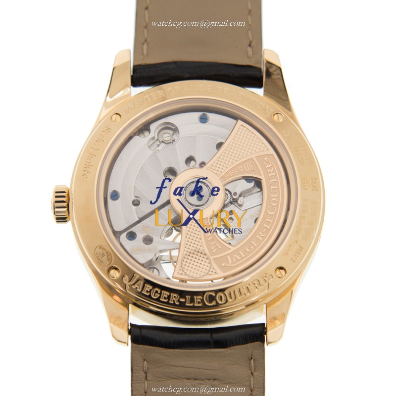 Jaeger-Lecoultre Q500142A MASTER GRANDE MEMOVOX Auto 18kt Gold Replica Watch, Auto Movement, White - Image 3