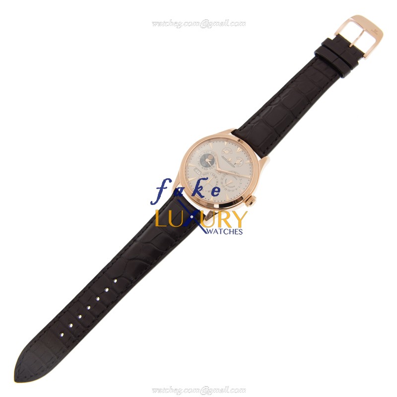 Jaeger-Lecoultre Q1612520 - Manual Wind Replica Watch - 18kt Rose Gold Case - Beige Dial - Image 2