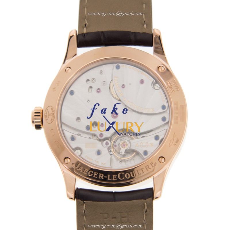 Jaeger-Lecoultre Q1612520 - Manual Wind Replica Watch - 18kt Rose Gold Case - Beige Dial - Image 3