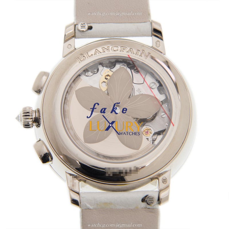 3626-1954L-58A - Blancpain Women Replica Watch Automatic 18kt White Gold Diamond Blue Dial - Image 3