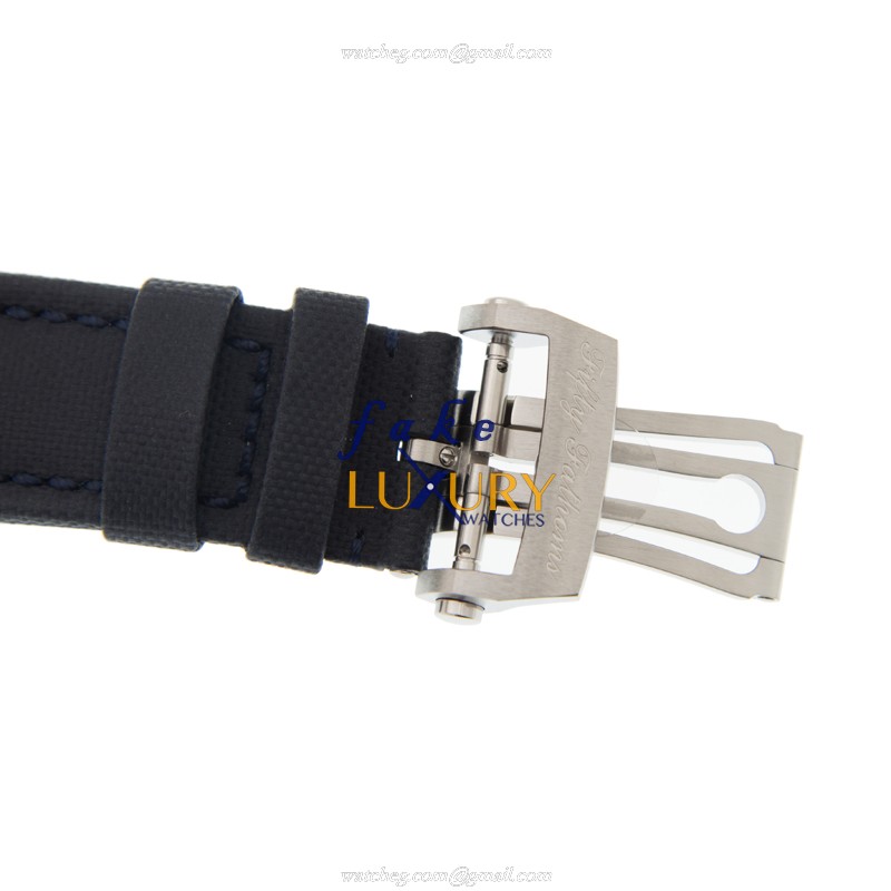 Blancpain 5015D-1140-52B Fifty Fathoms Replica Watch, Automatic, Blue Dial, Steel Case, Canvas Strap - Image 4