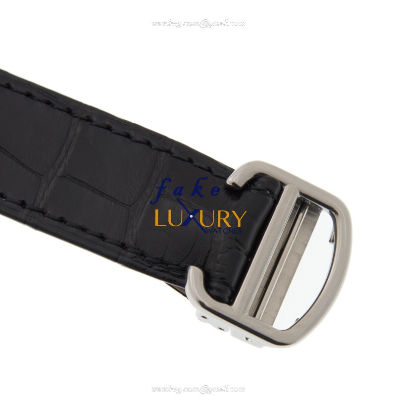 WSNM0008 - Cartier Drive de Cartier Replica Watch - Automatic - Silver Dial Black Alligator Strap - Image 4