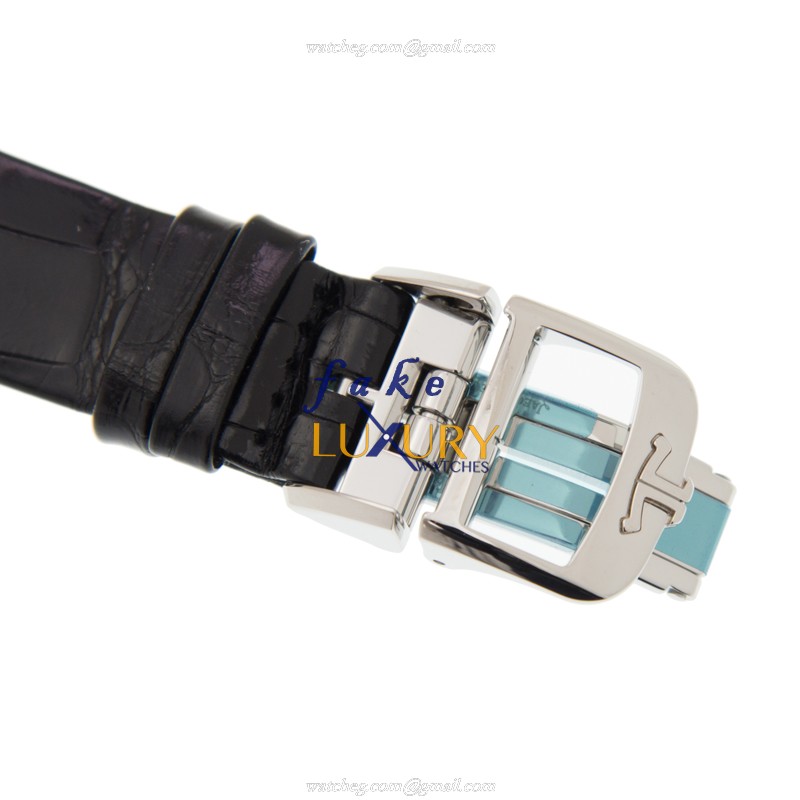 Jaeger-Lecoultre Q344847J RENDEZ VOUS Auto | Steel Case | Black Dial | Alligator Strap Replica Watch - Image 4