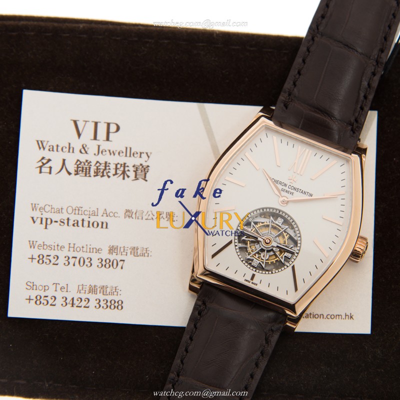 Vacheron Constantin Malte 30130/000R-9754 Replica Watch, Manual Wind, White Dial, 18kt Rose Gold - Image 5