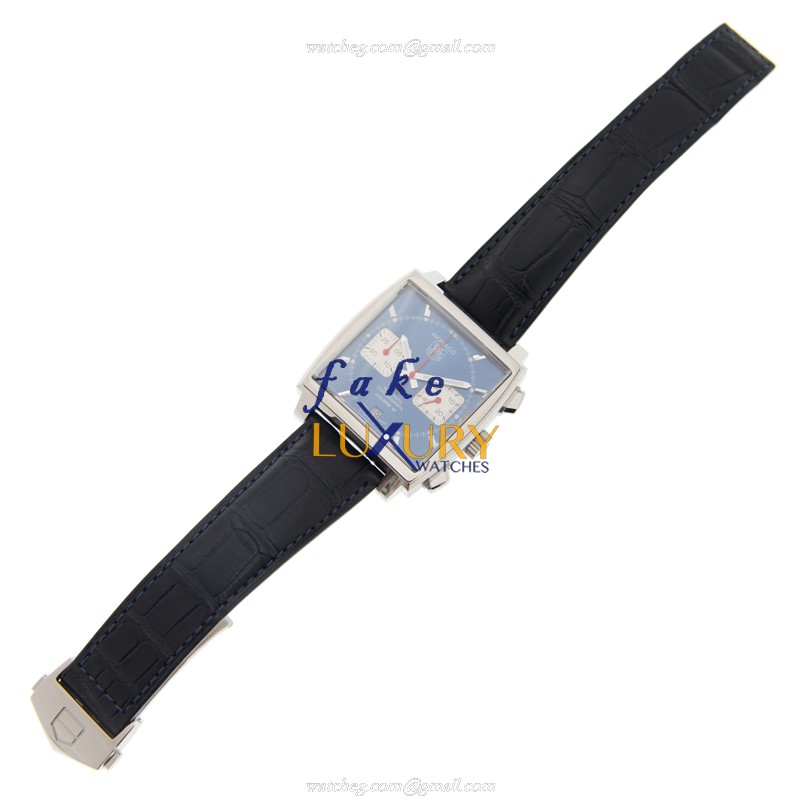 Tag Heuer Monaco CAW2111.FC6183 Automatic Blue Dial Alligator Strap Replica Watch - Image 2