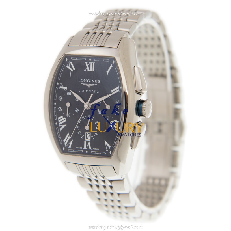 Longines L2.156.4.51.6 Replica Watch, Automatic Movement, Black Dial, Steel Bracelet - Image 3