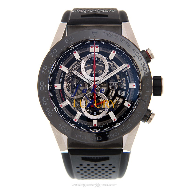 Tag Heuer Carrera CAR2A1Z-FT6044 Replica Watch Automatic Movement Black Dial Steel Case - Image 2