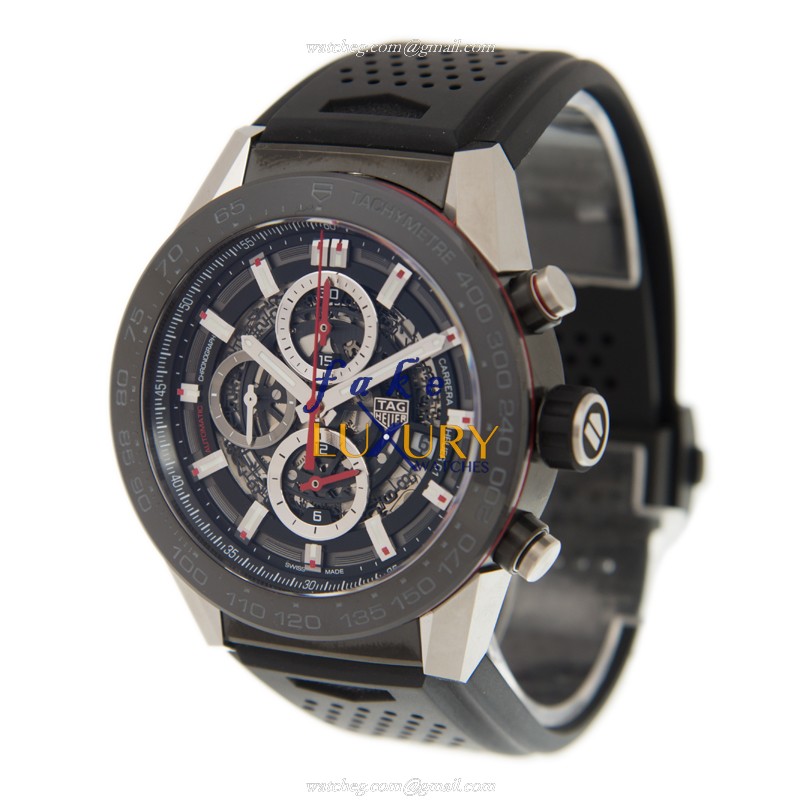 Tag Heuer Carrera CAR2A1Z-FT6044 Replica Watch Automatic Movement Black Dial Steel Case - Image 3
