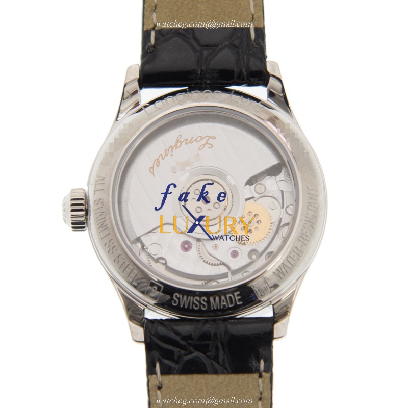 Longines L4.360.4.72.2 Replica Watch - Automatic Swiss Movement - Silver Dial - Stainless Steel Case - Image 3