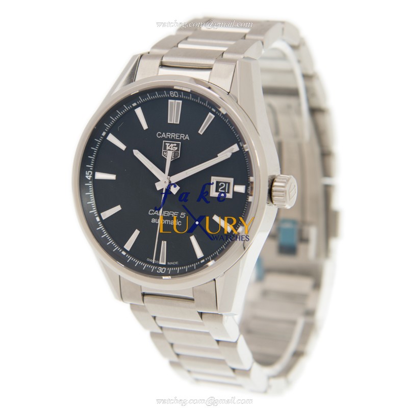 WAR211A.BA0782 - Tag Heuer Carrera Replica Watch - Automatic - Black Dial Silver Steel - Image 3