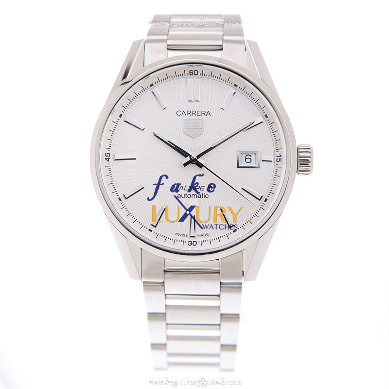 Tag Heuer Carrera WAR211B-BA0782 Automatic White Dial Stainless Steel Replica Watch - Image 2