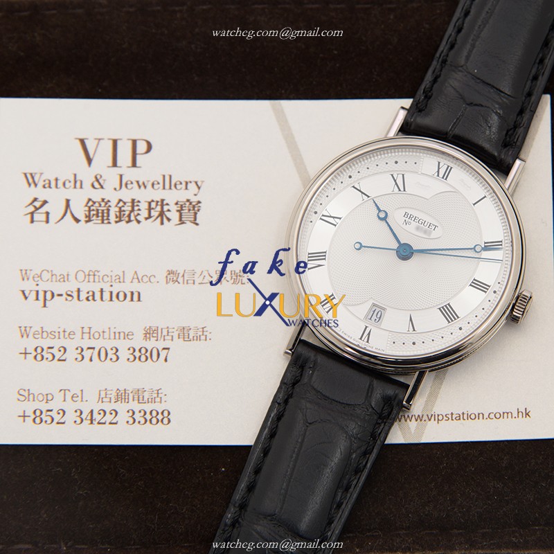 5197BB/15/986 - Breguet Classic Replica Watch Automatic Silver Dial 18kt White Gold - Image 5