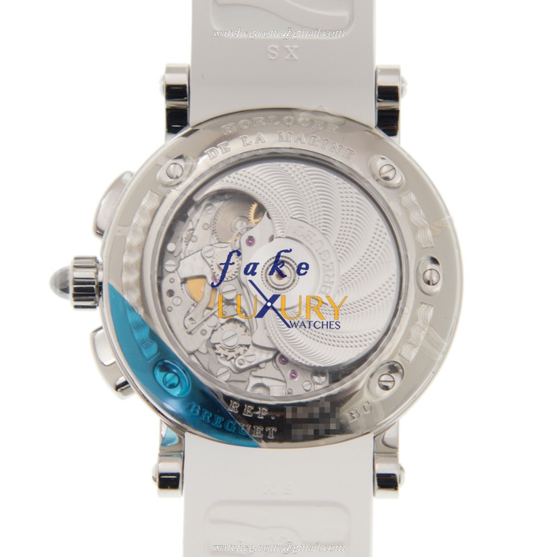 Breguet 8827ST/5W/986 MARINE Replica Watch, Automatic Movement, White Mother of Pearl Dial, Steel - Image 3