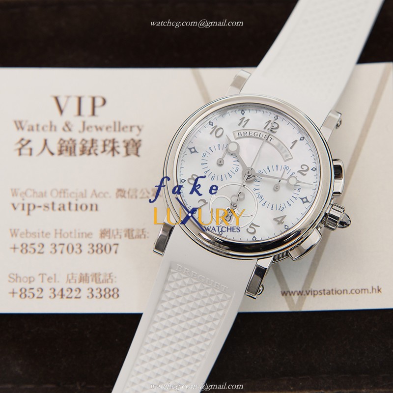 Breguet 8827ST/5W/986 MARINE Replica Watch, Automatic Movement, White Mother of Pearl Dial, Steel - Image 5