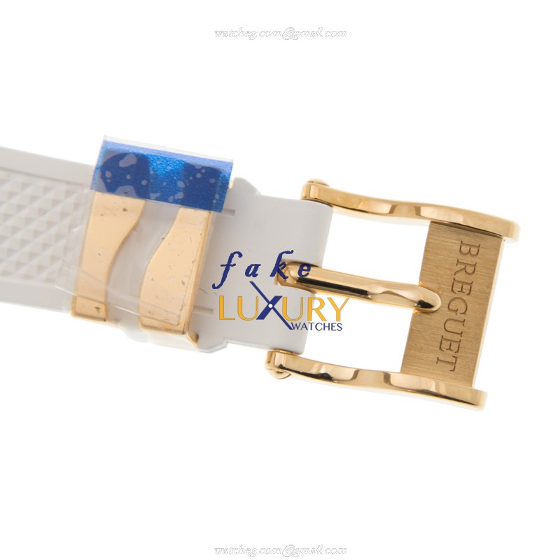 Breguet 8818BA/59/564/DD00 Replica Watch Automatic White Mother of Pearl Dial 18kt Gold Diamond - Image 4