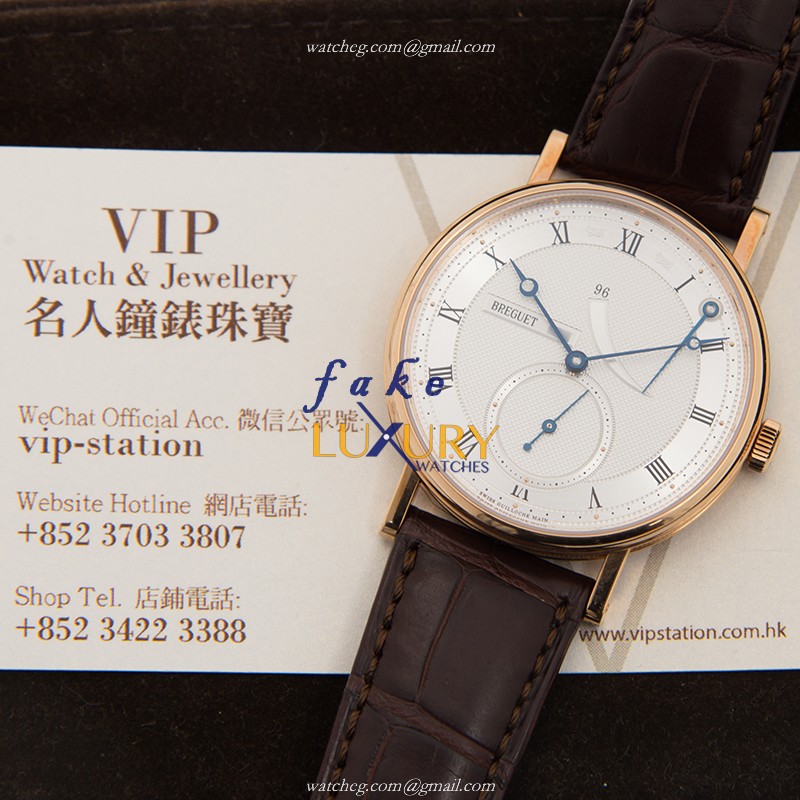 Breguet 5277BR/12/9V6 Classic Manual Wind Replica Watch, 18kt Rose Gold Case, Silver Dial - Image 5