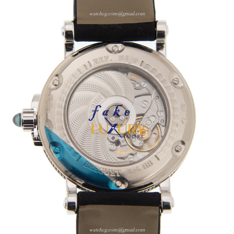 Breguet MARINE 8818BB/59/864/DD0D Automatic 18kt White Gold Diamond White Dial Replica Watch - Image 3