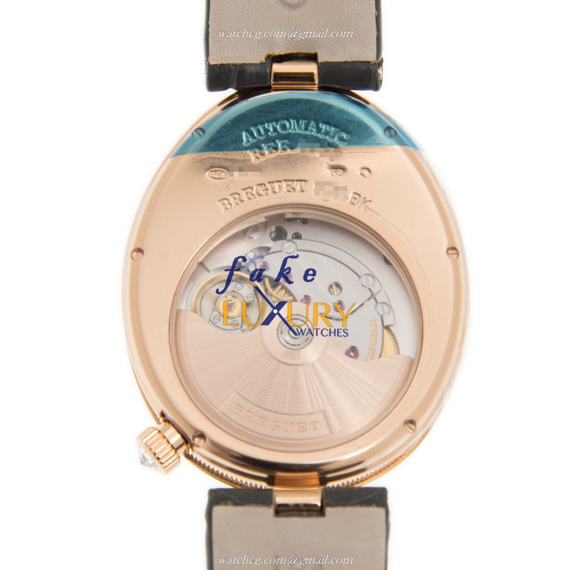 Breguet Reine de Naples 8968BR/X1/986/0D00 Automatic 18kt Rose Gold Gray Dial Replica Watch - Image 3