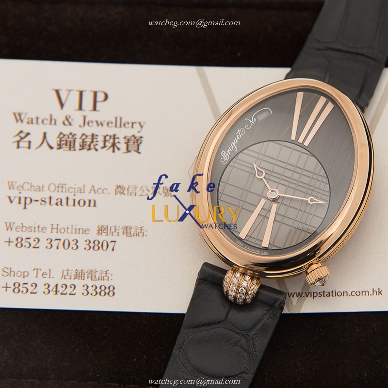 Breguet Reine de Naples 8968BR/X1/986/0D00 Automatic 18kt Rose Gold Gray Dial Replica Watch - Image 5