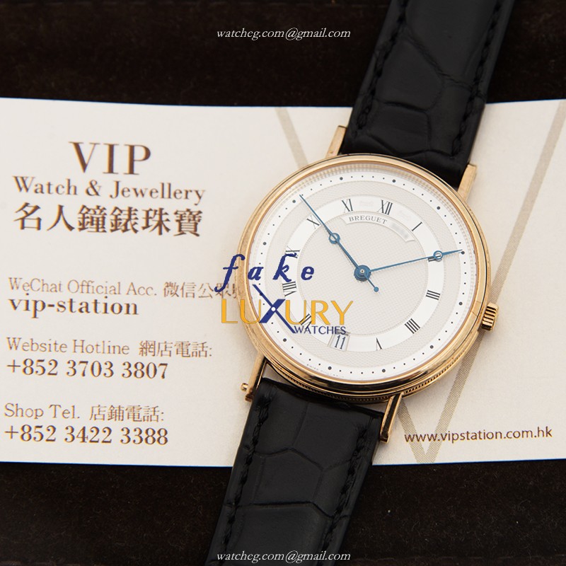 Breguet CLASSIC 5930BA/12/986 Automatic 18kt Yellow Gold Silver Dial Replica Watch - Image 5