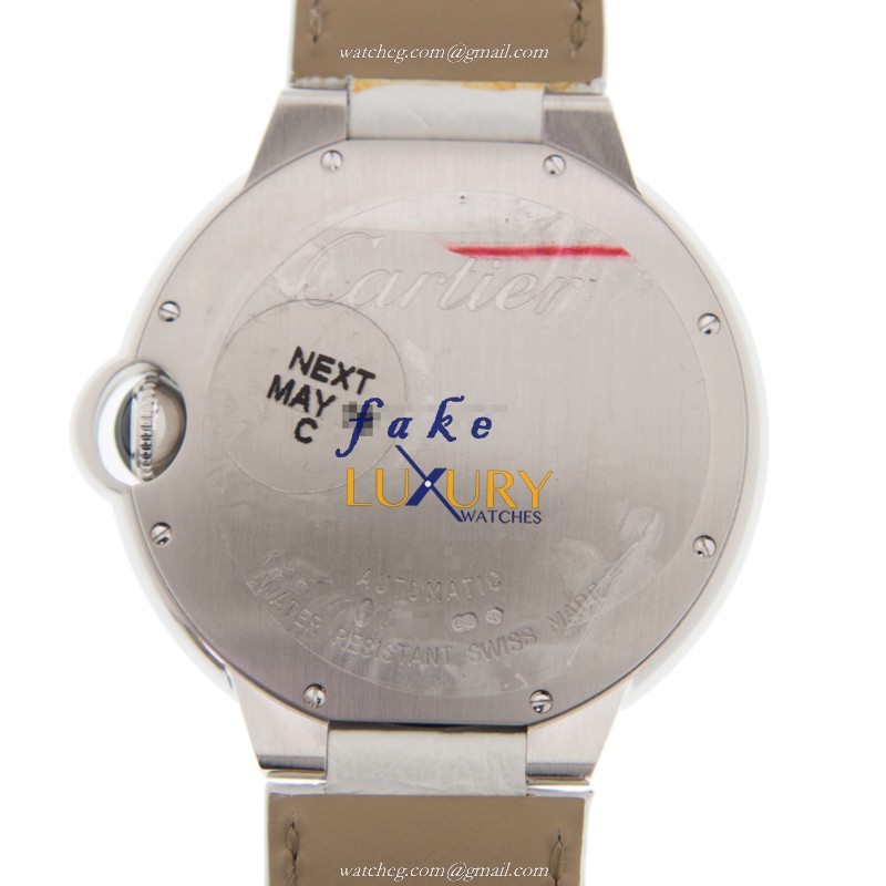HPI00769 - CARTIER BALLON BLEU Automatic Replica Watch - 18kt White Gold & Diamond - Silver Dial - Image 3