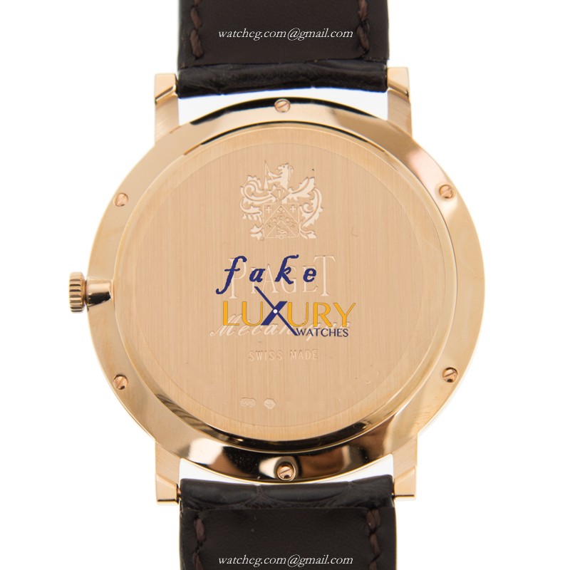 Piaget G0A38141 Replica Watch, 38mm Manual Wind, Gold Dial, 18kt Rose Gold & Diamonds Case - Image 3