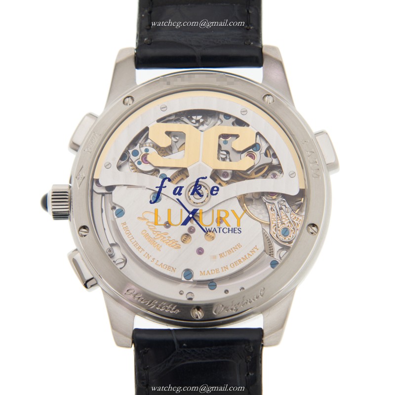 Glashutte 1-95-01-03-03-04 - Replica Watch - Automatic - 950 Platinum Case - Silver Dial - Image 3