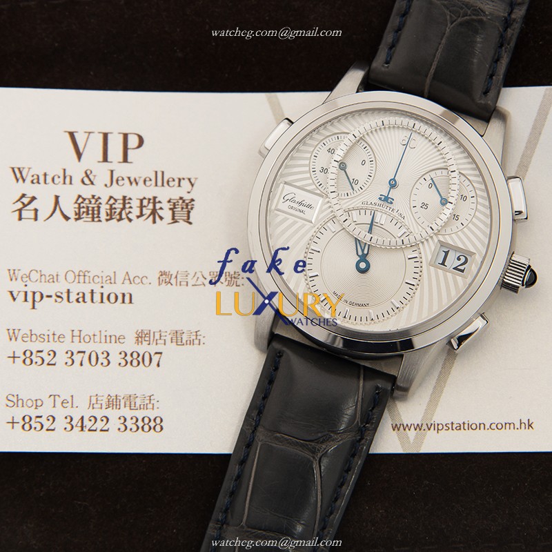 Glashutte 1-95-01-03-03-04 - Replica Watch - Automatic - 950 Platinum Case - Silver Dial - Image 5