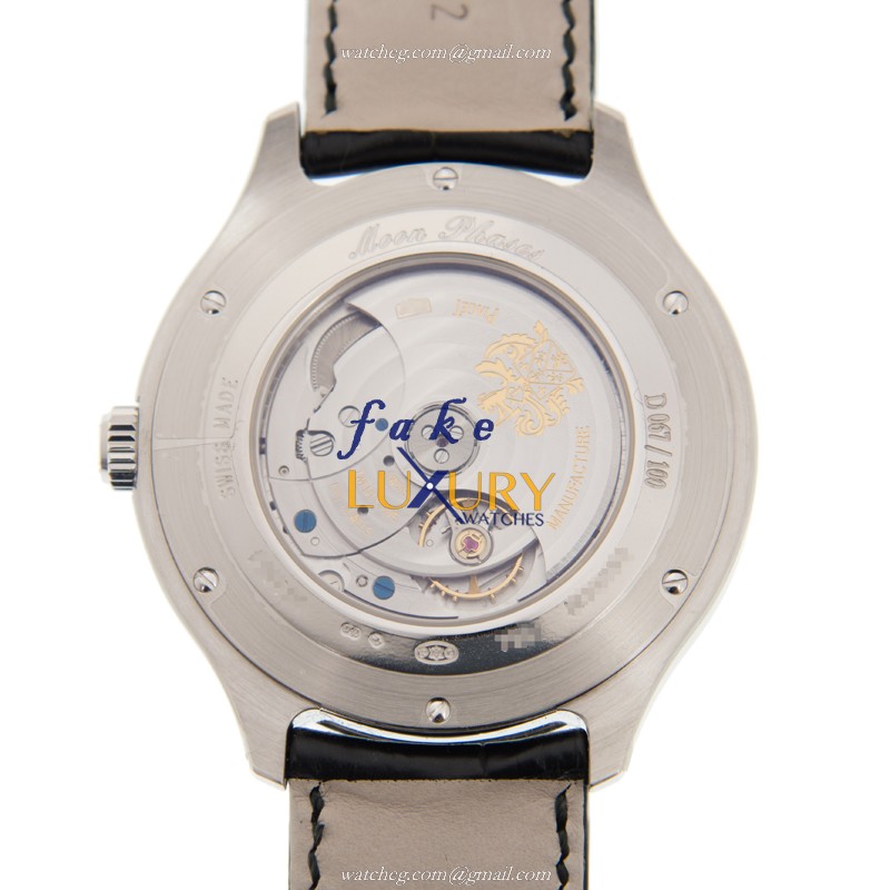 Piaget EMPERADOR G0A34021 Automatic 18kt White Gold Gray Dial Alligator Strap Replica Watch - Image 3