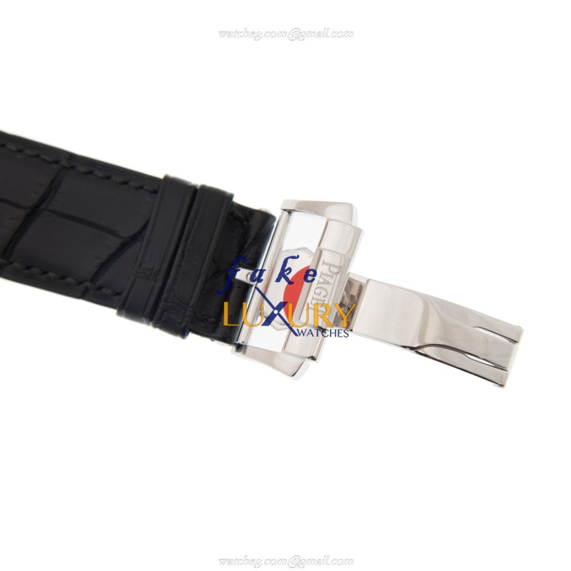 Piaget EMPERADOR G0A34021 Automatic 18kt White Gold Gray Dial Alligator Strap Replica Watch - Image 4
