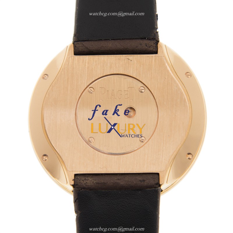 Piaget G0A37157 Limelight Quartz 18kt Rose Gold Diamond Gold Dial Watch - Image 3