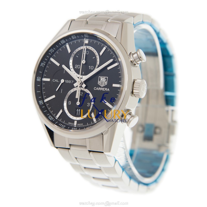Tag Heuer Carrera CAR2110-BA0724 Automatic Black Dial Stainless Steel Replica Watch - Image 3