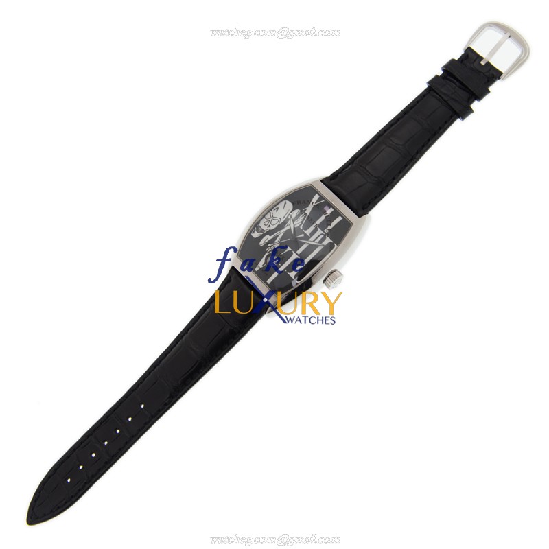 Franck Muller 7880 SC DT GOTH AC BLACK Cintree Curvex Automatic Stainless Steel Replica Watch - Image 2
