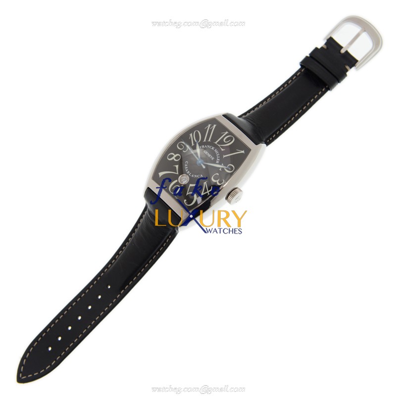 Franck Muller 8880 C DT CASA BLANCA AC - BLACK | Automatic | Steel | Alligator Strap | Replica Watch - Image 2