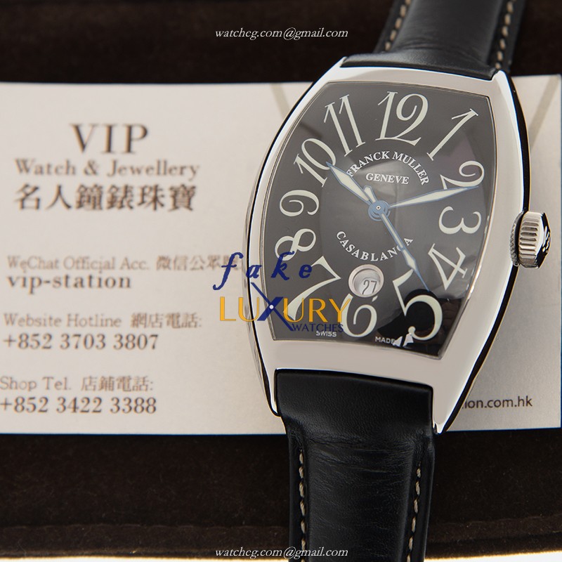 Franck Muller 8880 C DT CASA BLANCA AC - BLACK | Automatic | Steel | Alligator Strap | Replica Watch - Image 5