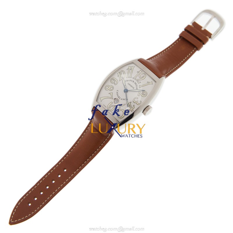 Franck Muller 8880 C DT CASA BLANCA AC Cintree Curvex Automatic Steel White Dial Replica Watch - Image 2