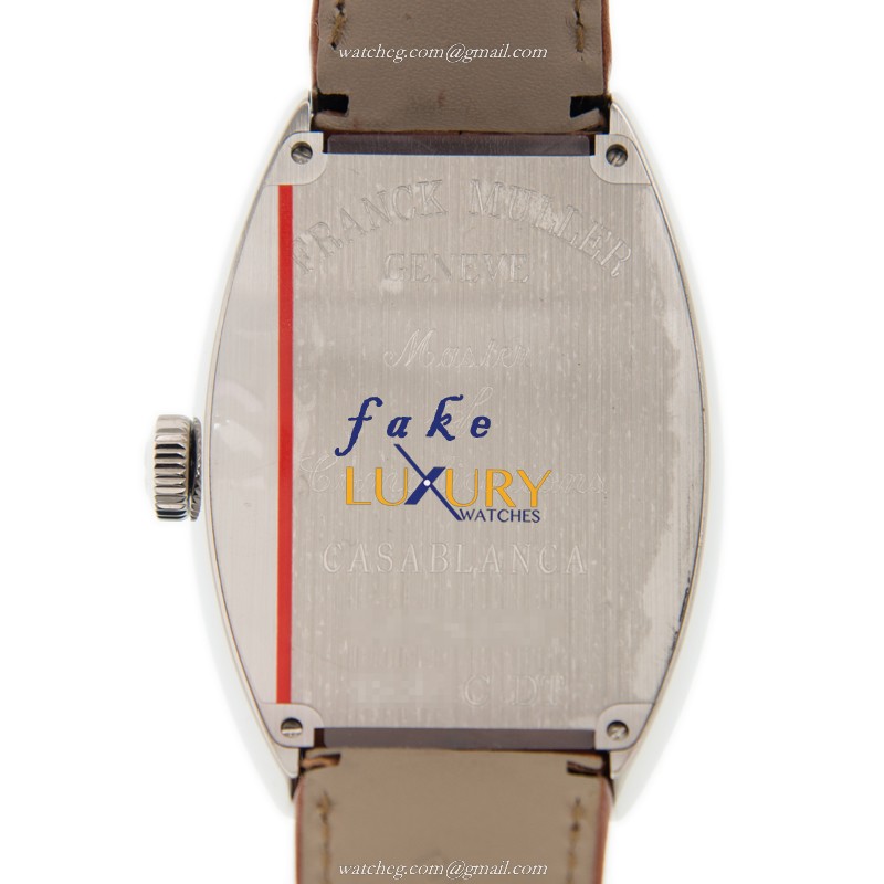 Franck Muller 8880 C DT CASA BLANCA AC Cintree Curvex Automatic Steel White Dial Replica Watch - Image 3